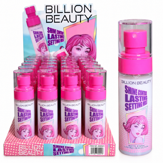 Billion Beauty - Spray Fijador de Larga Duración con Control de Brillo