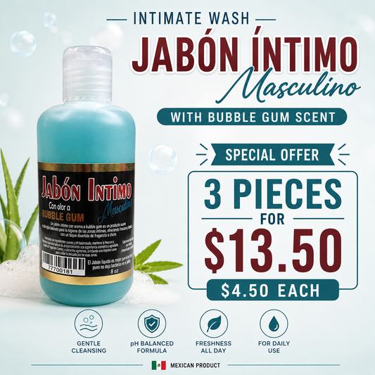 3PCS JABON INTIMO MASCULINO 0181
