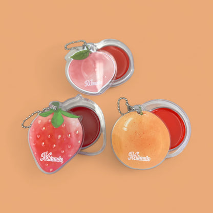 24PCS MIUNDO FRUIT KEYCHAIN LIP BALM & BLUSH GZ8020231￼