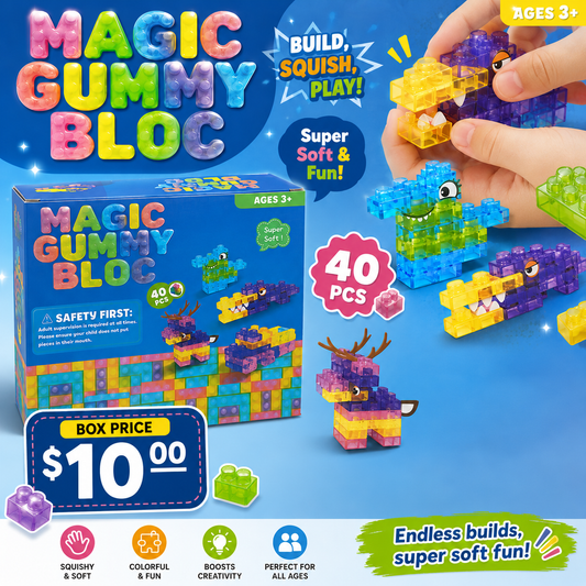 1PC BOX MAGIC GUMMY BLOC SQUISHY SENSORY FUN V-0010
