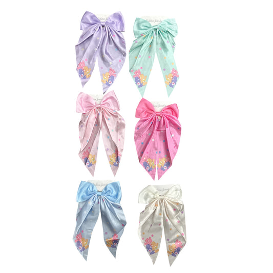 12PCS PACK MOOD BEARS JUMBO HAIR BOW MKC-4835