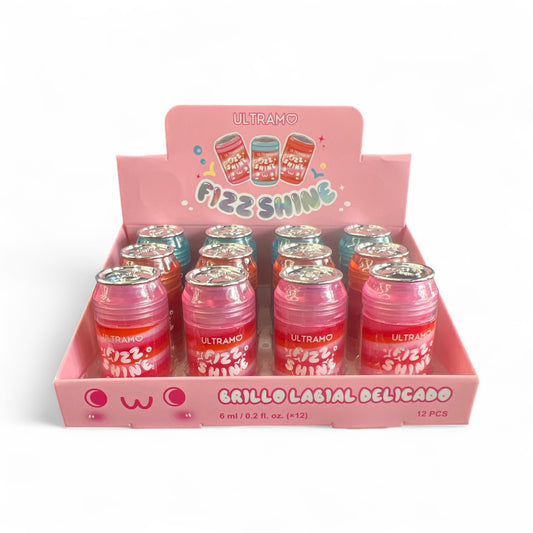 24PCS DISPLAY FIZZ SHINE BRILLO LABIAL FE010