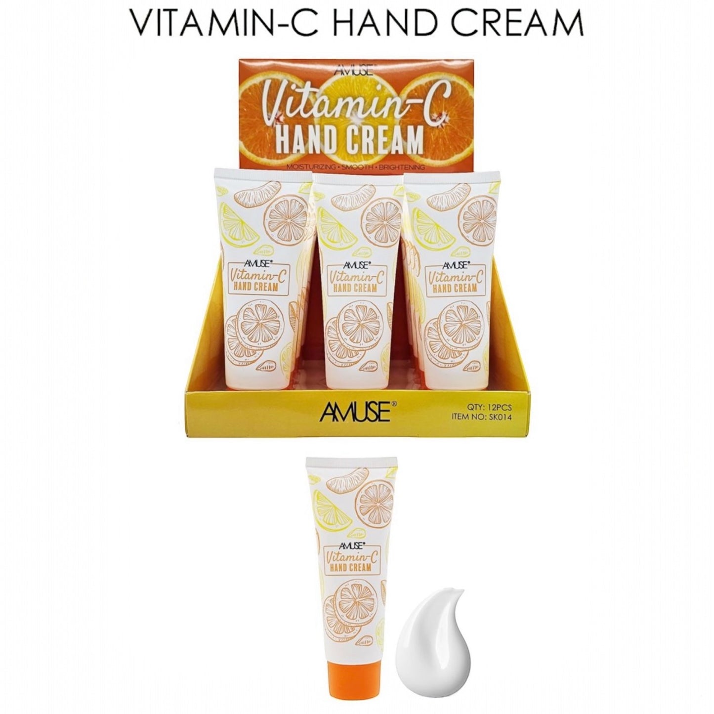 AMUSE VITAMIN C HAND  CREAM 12 PCS DISPLAY #ATRAS