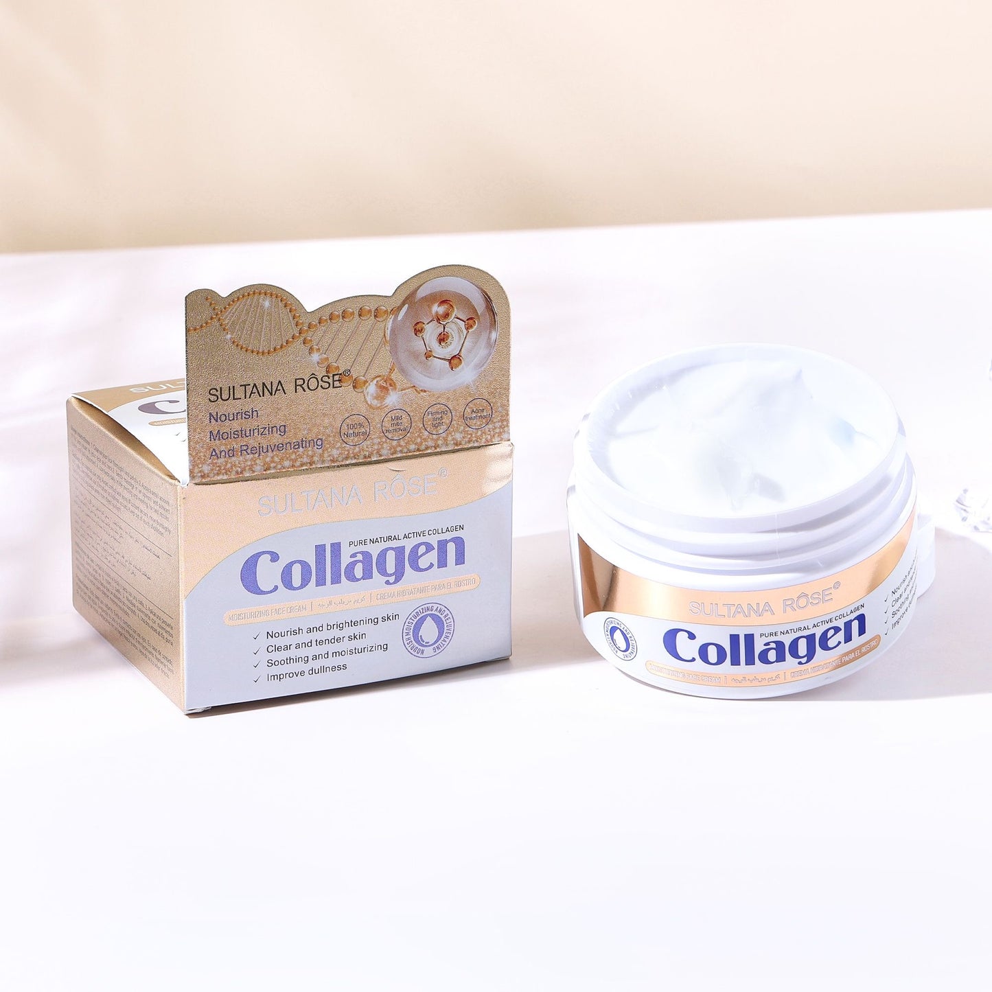 12PCS DISPLAY SULTANA ROSE COLLAGEN FACE CREAM SA-290