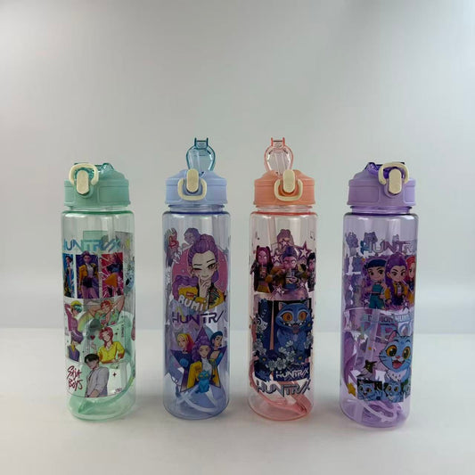 4PCS K POP TRANSPARENT COLOR TUMBLER 1 OF EACH COLOR