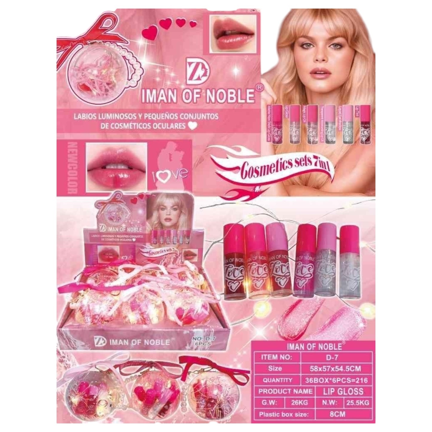 IMÁN OF NOBLE COSMETICS SETS 7IN1 #71