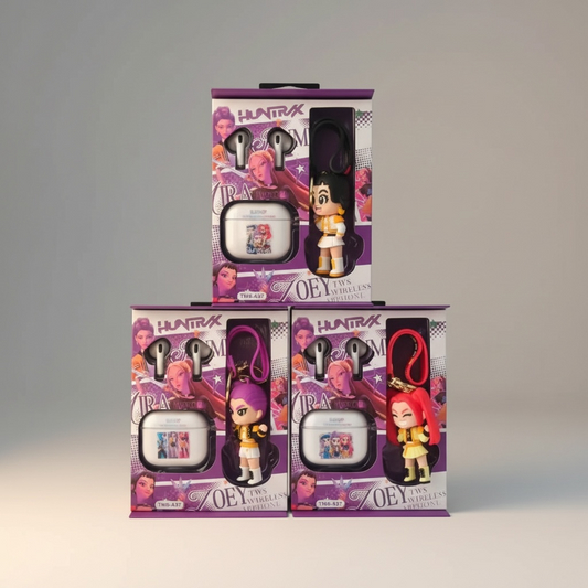 3PCS K POP EARPHONES WITH KEYCHAIN