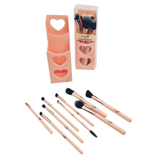 6PCS SIMPLY BELLA  9PCS MAKE-UP BRUSHSET BEIGE  STB014
