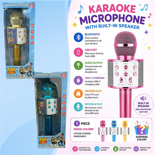 1PCS TOY FRIENDS KARAOKE BLUETOOTH MICROPHONE 188-NK13