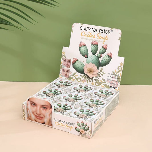 18PCS DISPLAY SULTANA ROSE CACTUS SOAP SA-278
