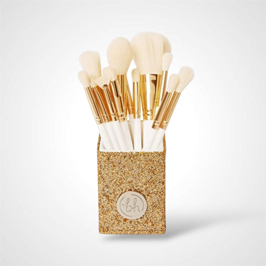 2PCS BH COSMETICS GOLD GLITTER 13PCS BRUSH  SET