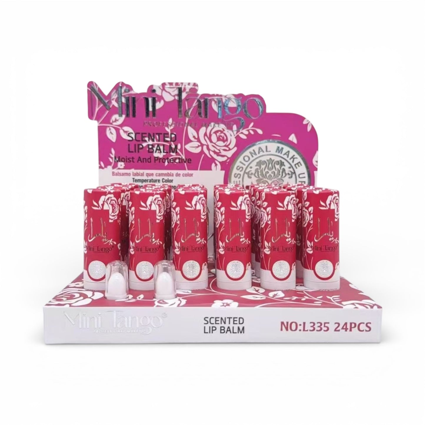 24PCS DISPLAY MINI TANGO PERFUME SCENTED LIP BALM L335