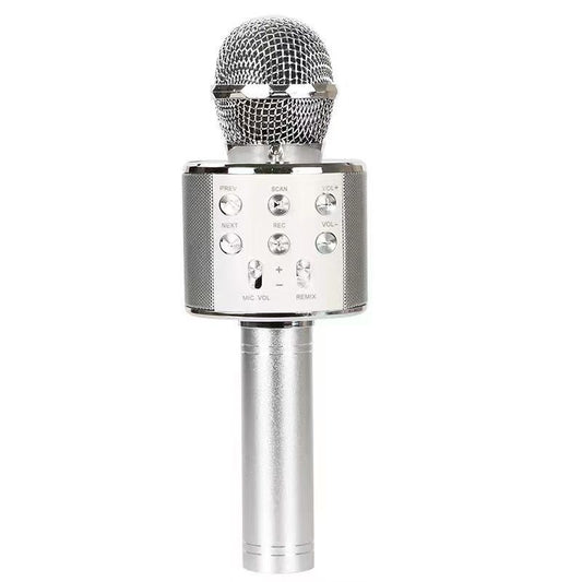 3PCS WIRELESS SILVER  MICROPHONE HIFI SPEAKER