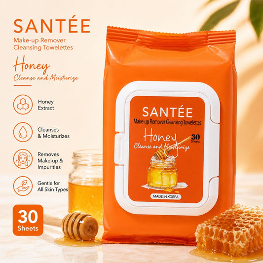 6PCS HONEY SANTEE MAKE-UP REMOVER TOWELETTES ST001