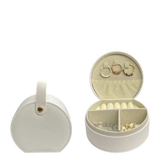 3PCS WHITE CARRY ON JEWELRY HOLDER