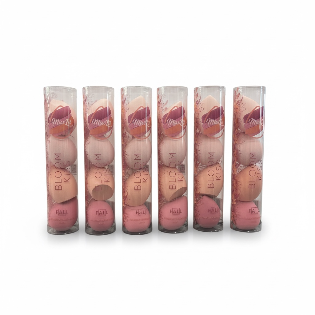 6PCS PACK MISS LIL USA MAUVE 4PCS SET BEAUTY BLENDERS MLBK04