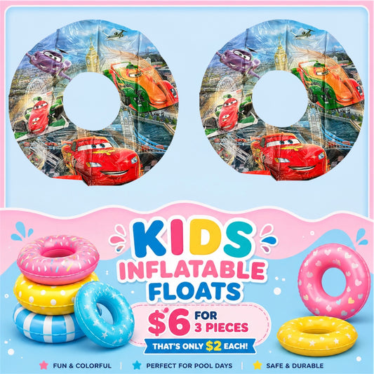 3PCS SWIMMING POOL CARS & FRIENDS FLOATY WSM 5