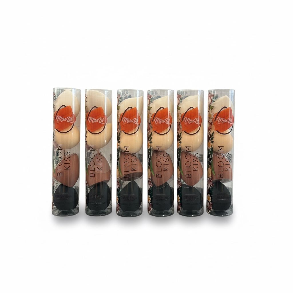 6PCS PACK MISS LIL USA BROWNS  4PCS SET BEAUTY BLENDERS
