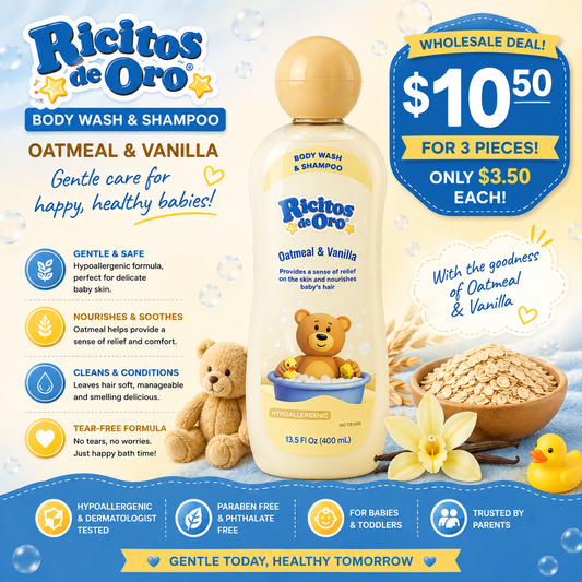 3PCS RICITOS DE ORO OATMEAL & VANILLA 1524