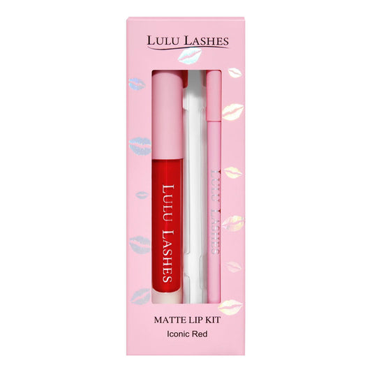 LULU LASHES ICONIC RED LIP KIT