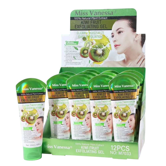 12PCS DISPLAY MISS VANESSA KIWI 🥝 FRUIT EXFOLIATING GEL M7030