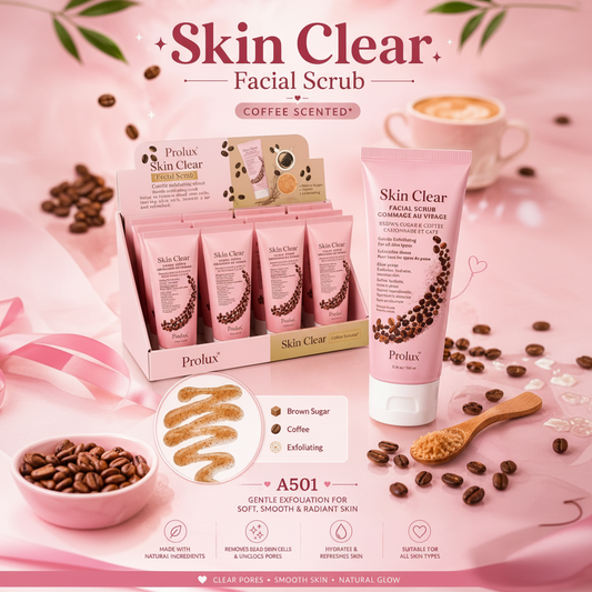 12PCS DISPLAY PROLUX SKIN CLEAR FACIAL SCRUB A-501