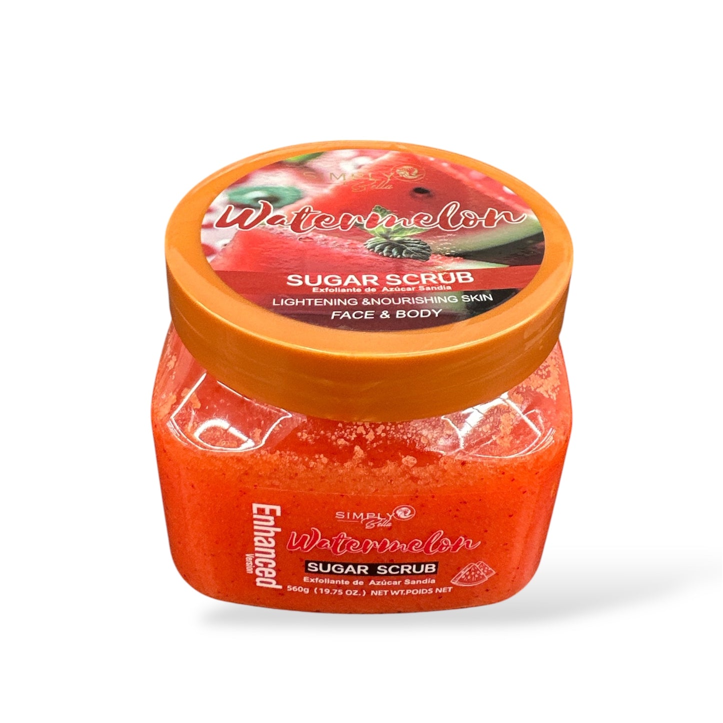 3PCS SIMPLY BELLA WATERMELON SHEA SUGAR SCRUB SIB1036