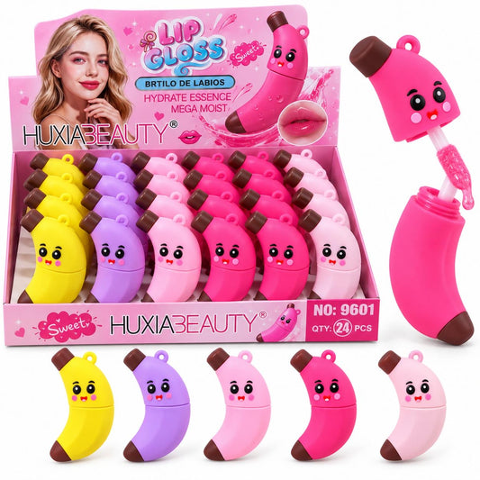 HuxiaBeauty Lip Gloss Banana Colors