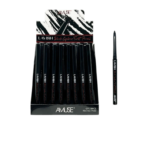 AMUSE LAVISH BLACK EYELINER TWIST PENCIL DISPLAY # A-14