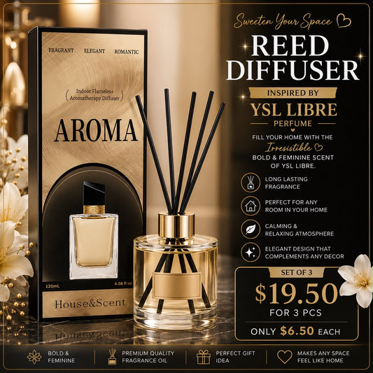 3PCS SET REED DIFFUSER INSPO BY LIBRE YLS 0011