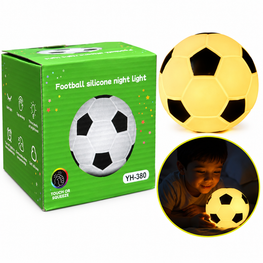 Luz nocturna de silicona con forma de balón de fútbol