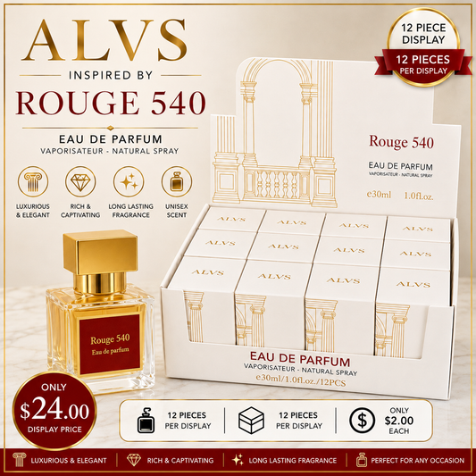 12PCS DISPLAY ALVS ROUGE 540 JH300-15