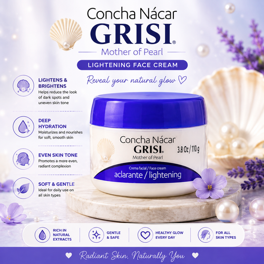 6PCS GRISI CONCHA NÁCAR FACE CREAM 0355