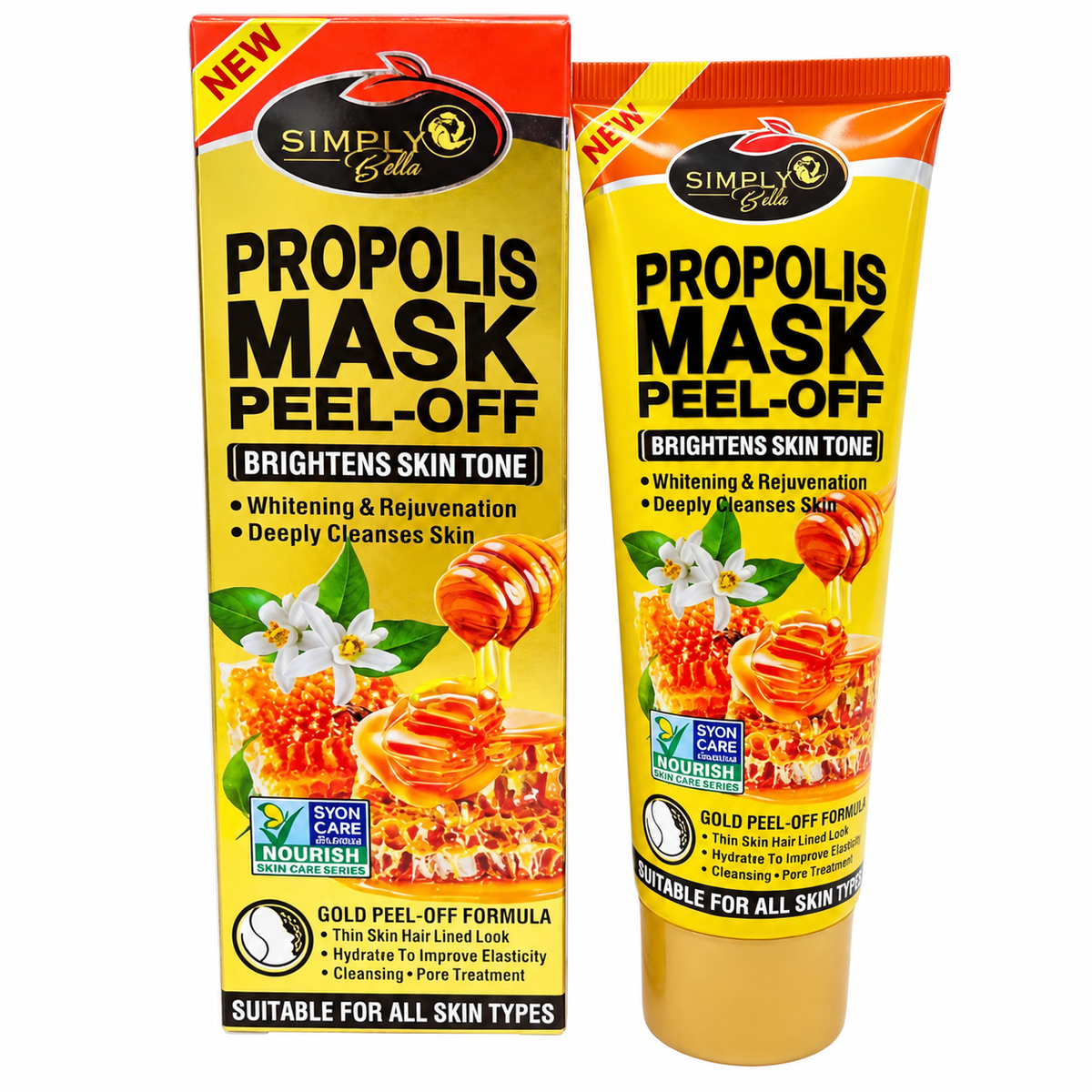 Mascarilla Peel-Off de Miel y Propóleo Simply Bella