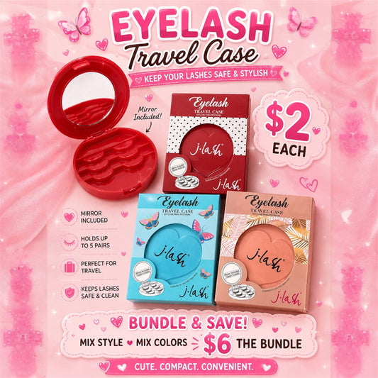 3PCS MIX COLORS JLASH EYELASH CASE
