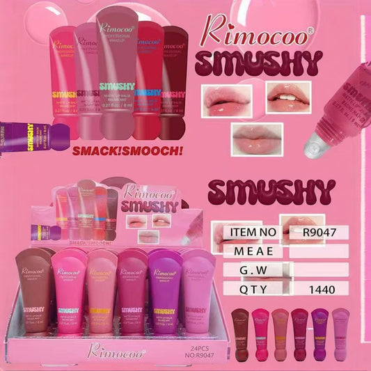 24PCS DISPLAY RIMOCOO SMUSHY MATTE LIP BALM R9047
