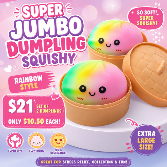 2PCS RAINBOW 18CM JUMBO DUMPLINGS