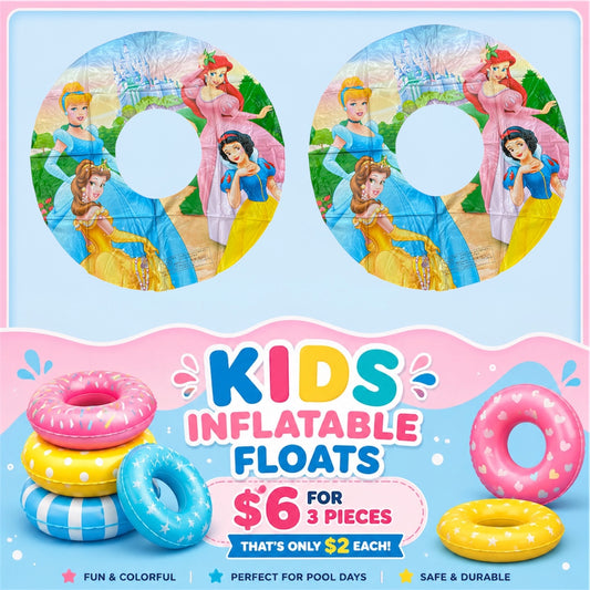 3PCS SWIMMING POOL PRINCESS FLOATY WSM 7