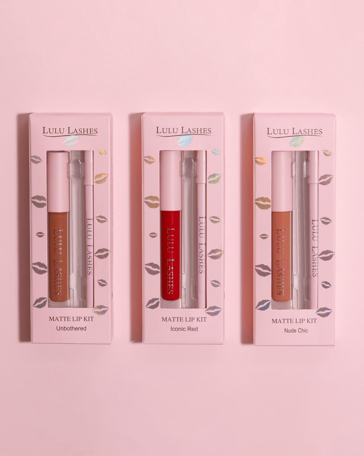 LULU LASHES UNBOTHERED LIP KIT