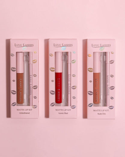 LULU LASHES UNBOTHERED LIP KIT