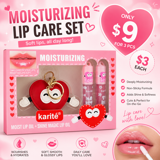 3 PCS DISPLAY KARITE MOIST AND SHINE LIP OIL 71580-47AB
