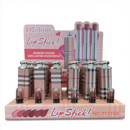 24PCS DISPLAY DROHOO BBERRY NUDE LIPSTICKS