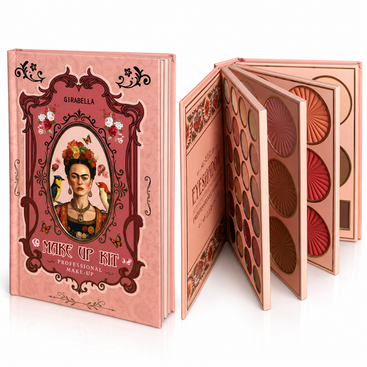 Paleta de sombras de ojos y rostro coral Frida Kahlo