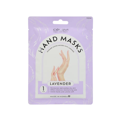 CELAVI LAVENDER HAND MAKS        6 PCS PACK.  #24