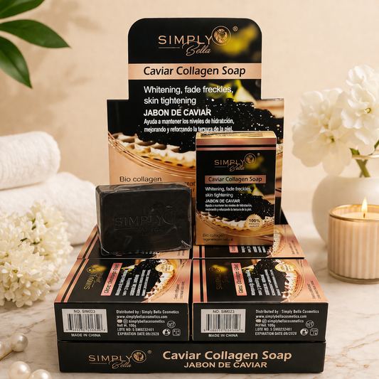 12PCSSIMPLY BELLA JABON DE CAVIAR Y COLAGENO