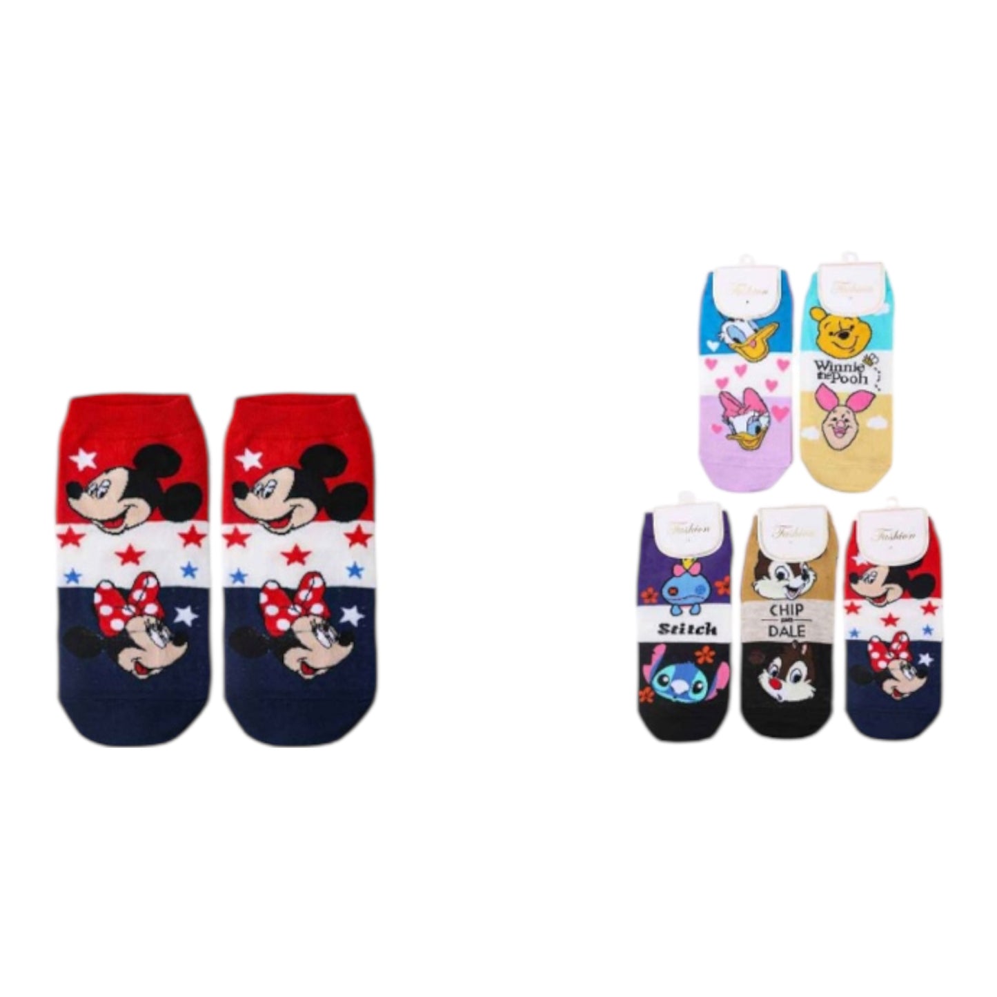 12PCS PACK MOUSSE AND FRIENDS SOCKS DNV-2645