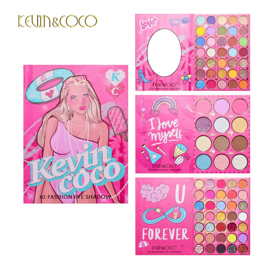KEVIN&COCO POPSICLE 82 COLOR FASHION EYESHADOW PALETTE KC233082 R28