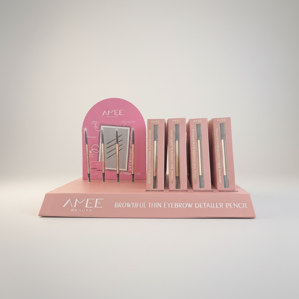 36PCS + 4 FREE TESTERS  DISPLAY AMEE BEAUTY BROWTIFUL THIN EYEBROW DETAILER PENCIL