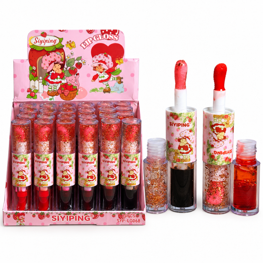Dúo de Tinte y Brillo Labial Strawberry Girl de Siyiping