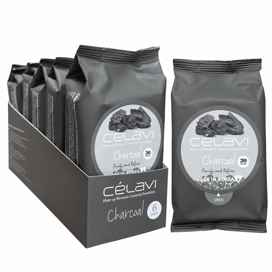 Celavi Makeup Charcoal Remover Cleansing Towelettes